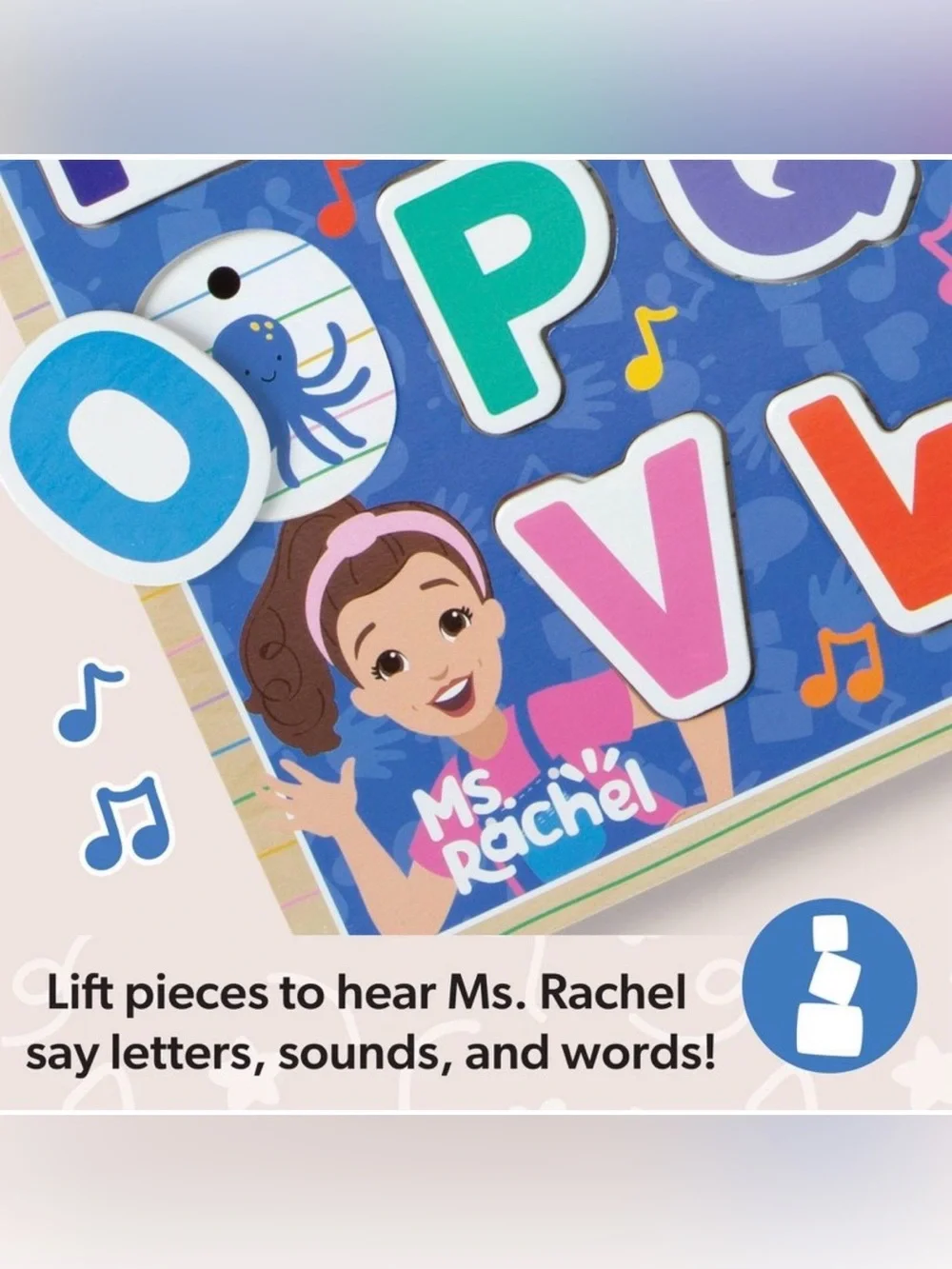 Melissa & Doug® Ms. Rachel™ Wooden Phonics Alphabet Sound Puzzle
